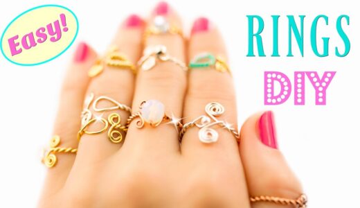 10 DIY Rings EASY DIY Rings With a Twist! How To Make a Ring | HelenaDaydreamer