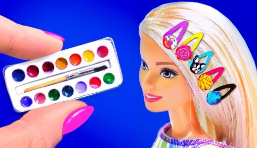 26 DIY BARBIE IDEAS ~ Miniature Paints, Hairpins, Donuts, Toothpaste AND MORE!