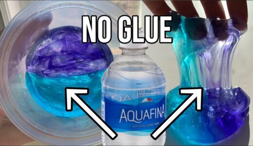 1 INGREDIENT SLIME! 💧Testing NO GLUE Water Slimes! DIY NO GLUE Slime
