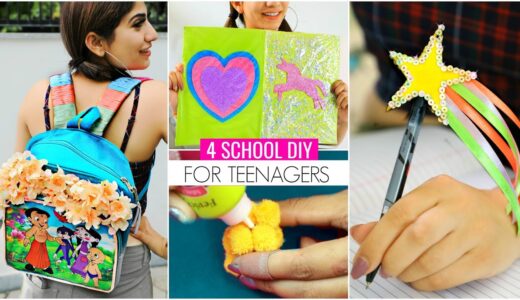 4 BACK To SCHOOL DIY For TEENAGERS… | #SchoolSupplies #Craft #Anaysa #DIYQueen