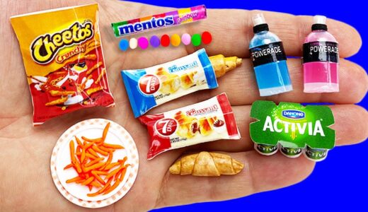 12 DIY MINIATURE FOOD AND DRINKS HACKS AND CRAFTS !!!!