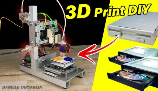 3D Printer DIY with FLOPPY DRIVER and old DVDROM
