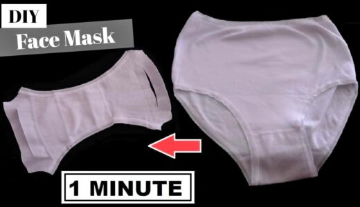 1 MINUTE DIY Face Mask From Underwear | NO SEW | 3 Different Styles