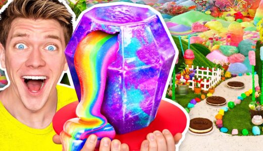10,000 Pounds of Candy Turned Into Candyland – DIY Art Challenge in Real Life for 24 Hours