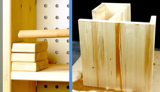 信じられないほどシンプルな木製の手作りDIY家具アイデア10選