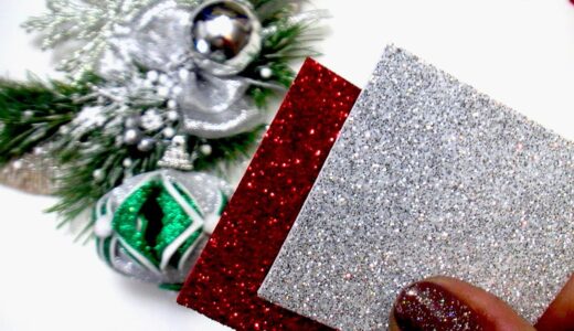 2 DIY Easy Christmas decorations –  DIY Christmas ornaments glitter foam