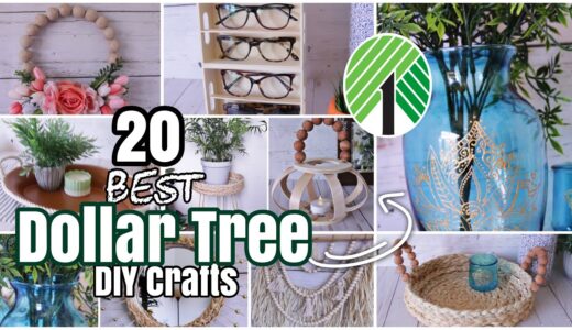 20 Best DOLLAR TREE DIY High End Crafts!