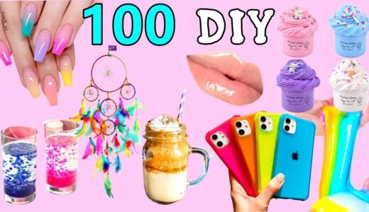 100 DIY – EASY LIFE HACKS AND DIY PROJECTS YOU CAN DO IN 5 MINUTES – ROOM DECOR, PHONE CASE and more