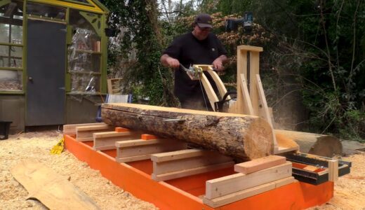 100 Dollar Portable Sawmill | chainsaw Mill | DIY