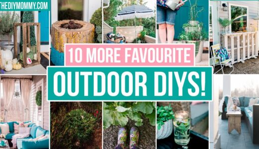 10 Amazing Outdoor DIY Ideas you'll want to make ASAP! | The DIY Mommy