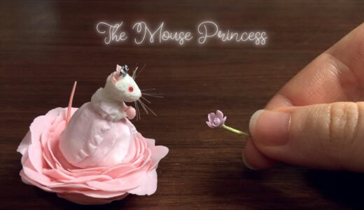 【樹脂粘土】ねずみのお姫様【Clay】The Mouse Princess | DIY