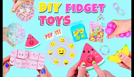 10 DIY FIDGET TOYS IDEAS –  Viral TikTok  Fidget Toys Complation – Emoji POP IT Toy and much more!