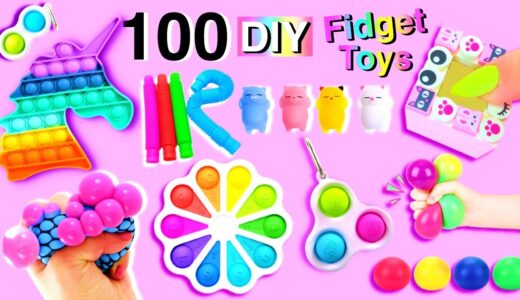 100 DIY FIDGET TOYS IDEAS - VIRAL TIKTOK FIDGET TOYS, POP IT HACKS AND CRAFTS and more..