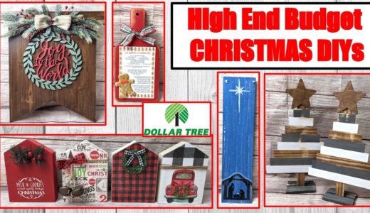 $1 HIGH END BUDGET CHRISTMAS DECOR DIYS | DOLLAR TREE DIY | FARMHOUSE DIY | RED TRUCKS | CRAFT SHOW