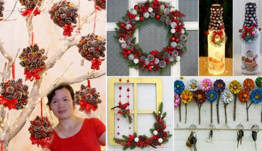 10 Christmas decoration ideas with pine cones | Diy Christmas 2022