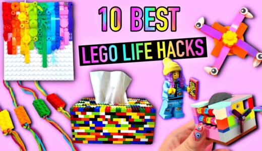 10 DIY - BEST LEGO LIFE HACKS IDEAS - FIDGET TOYS, NIGHT LAMP, JEWELRY and more LEGO CRAFTS