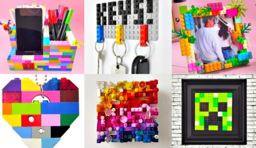 10 DIY – LEGO LIFE HACKS AND CRAFTS IDEAS – ORGANIZER – JEWELRY – FIDGET TOYS and more..