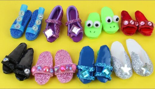 10 Easy DIY Miniature Barbie Shoes