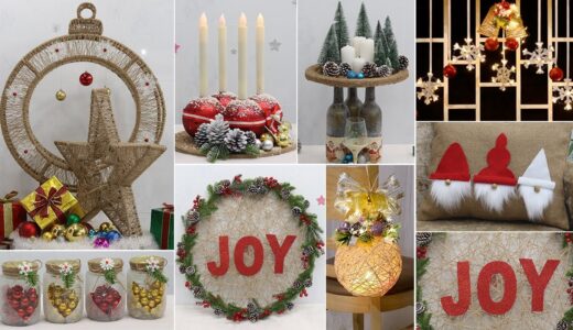 10 Jute craft Christmas decorations ideas 🎄 Christmas decoration ideas