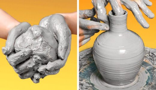 見ていてうっとり... 陶芸の世界　DIYの陶器の器、お皿や花瓶