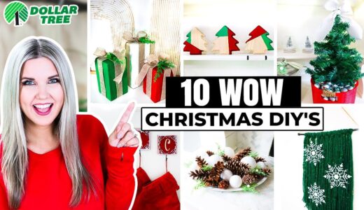 10 Dollar Tree Christmas DIYs 🎄 That you will actually USE (Super Easy to Create)