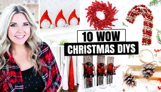10 Fantastical🎄 Dollar Tree Christmas DIYs…No Skill Required!!