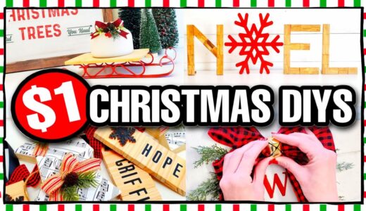 🌟10 GENIUS WAYS TO DIY Christmas Decorations using $1 supplies! (Easy ideas for 2021)