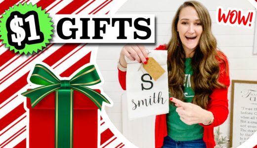 $1 DIY GIFTS that people will actually want for Christmas! (seriously!) EASY projects with Cricut!