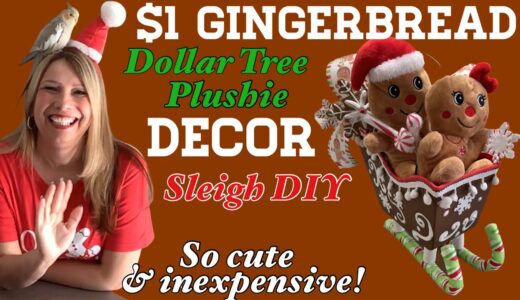 $1 DOLLAR TREE GINGERBREAD MAN PLUSHIE | DOLLAR TREE DIY | GINGERBREAD DECOR | HIGH END LOOK!