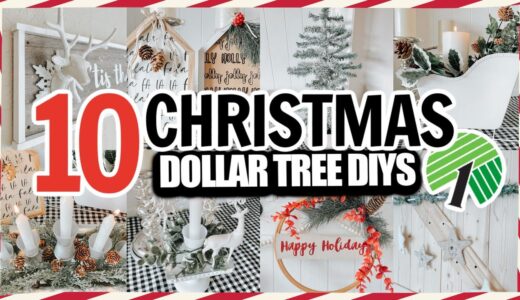 10 DIY DOLLAR TREE Christmas Decorations & Ideas You SHOULD TRY in 2021 | HIGH-END Dollar Tree DIYs