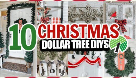 10 GENIUS Dollar Tree Christmas DIY Ideas for 2021! Quick and cheap DIY Dollar Decor