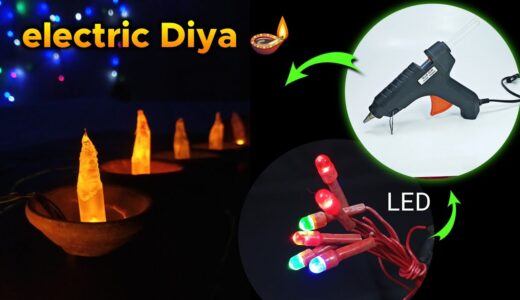 तेल होगा फेल DIY electric Diya 🤩 |  Diwali special #shorts