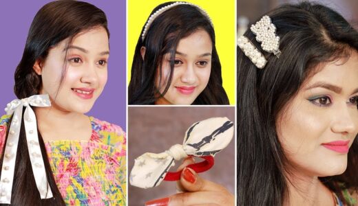 অসাধারণ কিছু DIY FASHION HAIR ACCESSORIES । ঘরে বসে বানান Cute & Fashionable DIY Hair Accessories