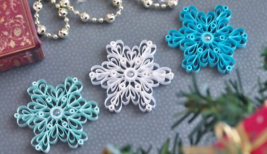 紙で作る雪の結晶の作り方【クリスマスのオーナメント】DIY How to Make Paper Snowflake - Christmas Decor | Tutorial
