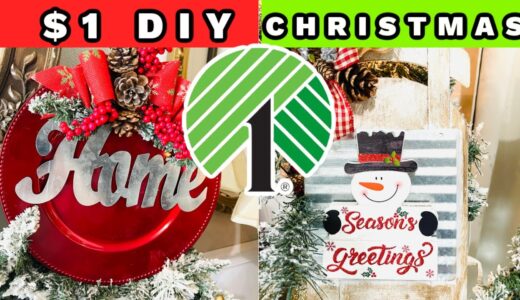 🌲$1 DIY DOLLAR TREE CHRISTMAS DECOR CRAFTS🌲Ep 29 “I love Christmas” Olivia’s Romantic Home DIY