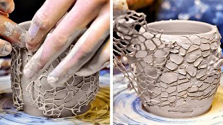 思わず見入っちゃう！粘土陶芸の工程||DIY傑作セラミック
