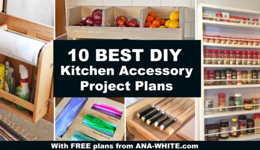 10 Best DIY Kitchen Accessory Project Plans