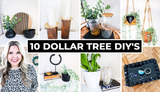 10 HIGH-END Decor IDEAS from DOLLAR TREE 2022…Easiest DIY’s EVER!!!