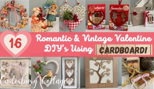 16 Romantic and Vintage Valentine DIY’s Using CARDBOARD!