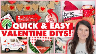 $1 Valentine's Day DIY & Decor Ideas anyone can do! ❤️ Dollar Tree Valentine DIYs & Hacks 2022