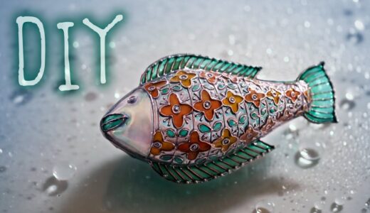 【レジン×ペーストクレイ】フラワーフィッシュのアクセサリーケース DIY Flower Fish Accessory Case [Resin x Paste Clay]