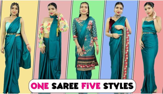 1 Saree 5 Draping Styles | Fashion Style, Tips & Hacks | DIYQueen