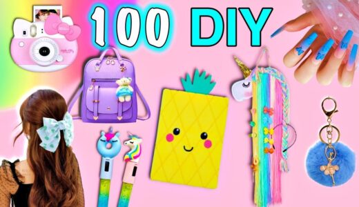 100 DIY – EASY LIFE HACKS AND DIY PROJECTS YOU CAN DO IN 5 MINUTES