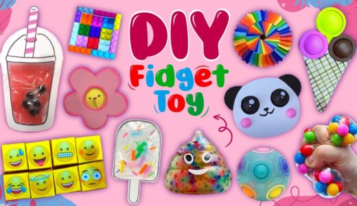 15 DIY Super Fidget Toys – Pop It and Stress Relief Toys – Viral TikTok Videos #fidget #diy #popit