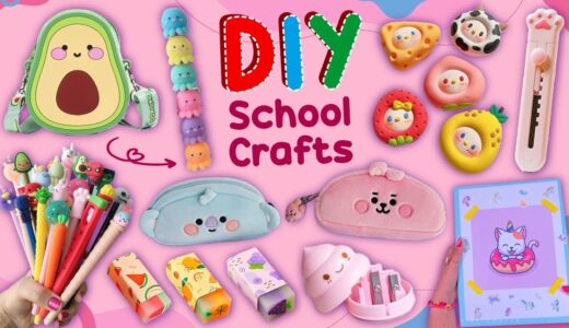 11 DIY Best School Crafts – BACK TO SCHOOL HACKS – Easy and Cute School Supplies #diy #schoolcrafts