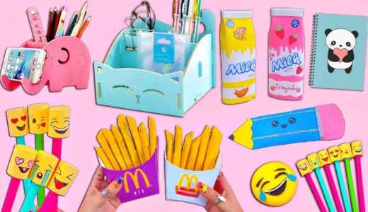 10 DIY CUTE SCHOOL SUPPLIES IDEAS YOU WILL LOVE – BACK TO SCHOOL HACKS AND CRAFTS IDEAS