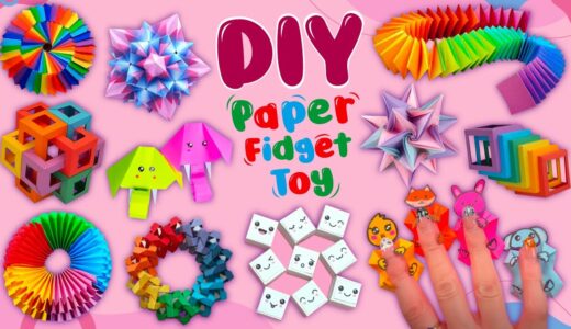 12 DIY Magic Paper Fidget Toy Crafts – Viral TikTok Fidget Videos – How to Make Funny Paper Toys