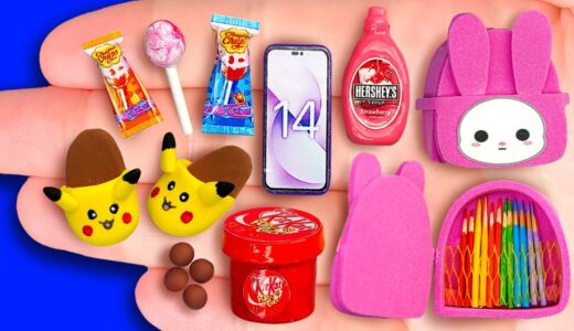 16++ BEST DIY IDEAS CUTE MINI FOR BARBIE| IPHONE 14SYRUP HERSHEY STRAWBERRY , CHUPPACHUP CANDY…