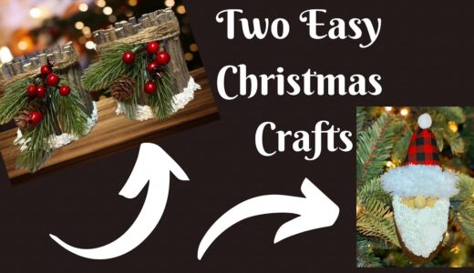2 Easy Christmas Crafts | DIY Christmas Decor | DIY Christmas Ornament | Easy Christmas Craft