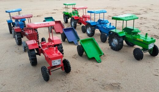 2 Mini Tractors In Beach John Deere tractor Diy Tractor Videos